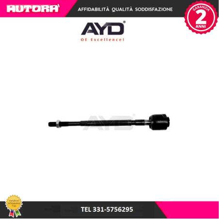 Giunto assiale, Asta trasversale adatto a Fiat Bravo/a-Punto-Dedra (MARCA AYD)..