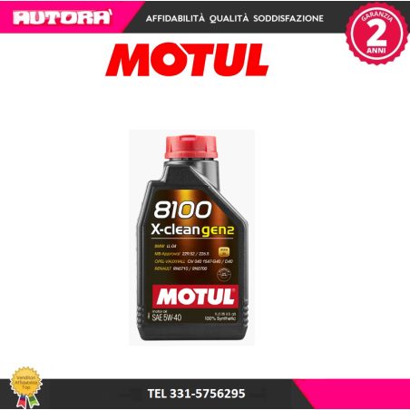 MOTUL 8100 X-CLEAN GEN2 5W-40