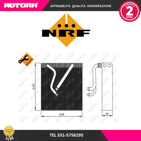 Evaporatore, Climatizzatore (MARCA NRF)..