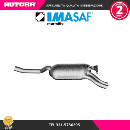 Silenziatore posteriore adatto a Mercedes (W124) (MARCA IMASAF)..