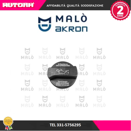 Tappo, Bocchettone introduzione olio Audi-Seat-Skoda-VW (MARCA MALO')..
