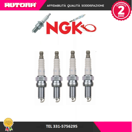 4 Candele accensione DCPR7E-N-10 (MARCA NGK)..