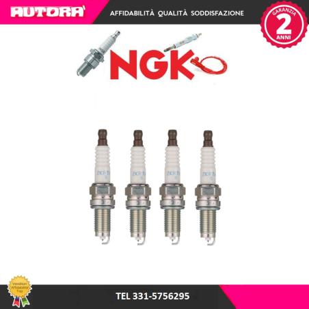 4 Candele accensione ZKR7AI-8 (MARCA NGK)..