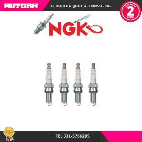 4 Candele accensione IKR9J8 (MARCA NGK)..