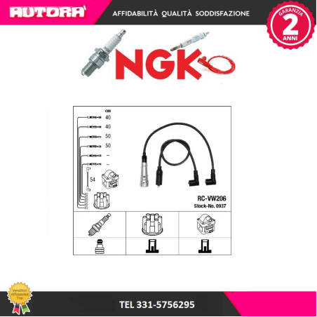 Kit cavi accensione adatto a Seat-Vw (MARCA-NGK)..