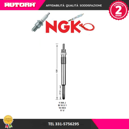 Candeletta ­Y-504J (MARCA-NGK)..