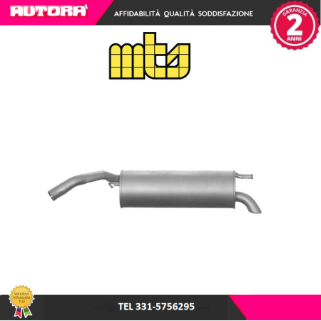 Silenziatore posteriore adatto a Fiat Stilo 1.2 16v (MARCA MTS)..