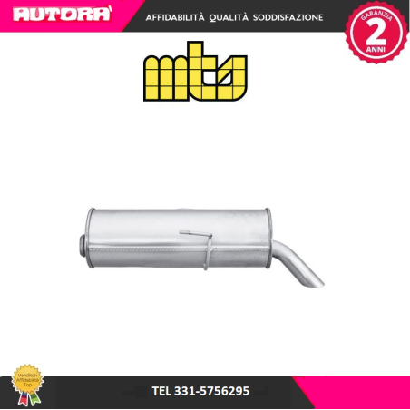Silenziatore posteriore adatto a Citroen Saxo-P106 (MARCA-MTS)..