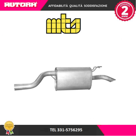 Silenziatore posteriore adatto a Fiat Idea-Lancia Musa (MARCA MTS)..