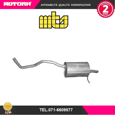 Silenziatore posteriore adatto a Renault Clio (MARCA MTS)..