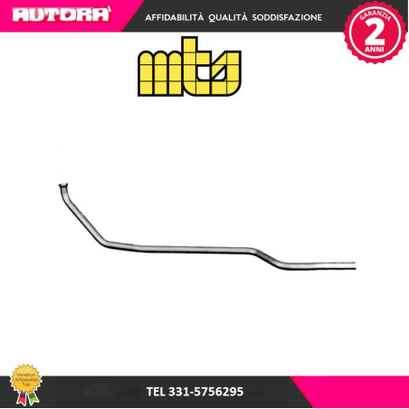 Tubo gas scarico ant adatto a Fiat Panda 750-900 (MARCA MTS)..