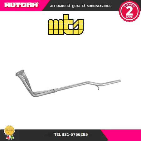 Tubo gas scarico anteriore adatto a Fiat Uno 1.1-1.3 (MARCA-MTS)..