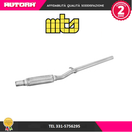 Tubo marmitta centrale scarico adatto a Fiat Cinquecento 900 (MARCA-MTS)..