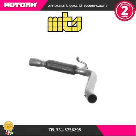 Tubo gas scarico ant.c/flessibile adatto a Fiat Multipla (MARCA MTS)..