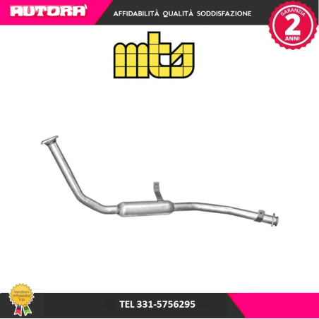 Silenziatore anteriore adatto a Suzuki Sj 413 (MARCA MTS)..