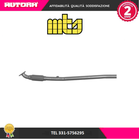 Tubo gas scarico anteriore adatto a Opel Corsa C (MARCA MTS)..