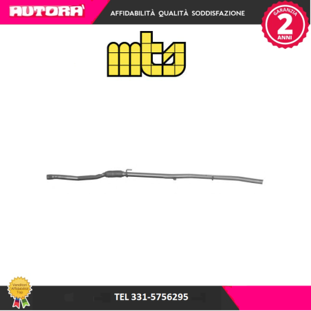 Tubo gas scarico cent adatto a Fiat Panda (169) 1,3 Multijet (MARCA MTS)..