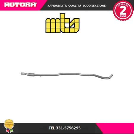 Tubo gas scarico anteriore adatto a Fiat 500-Panda (MARCA MTS)..