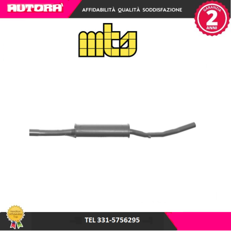 50100 Marmitta centrale Alfa 75-90-Alfetta-Giulietta (MARCA MTS)