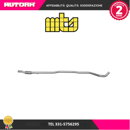 Tubo gas scarico centrale adatto a Fiat Panda Multijet (MARCA MTS)..
