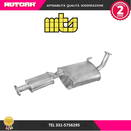 Silenziatore centrale adatto a Nissan Terrano II (MARCA MTS)..