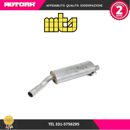 Silenziatore centrale adatto a Saab 900 I (MARCA-MTS)..