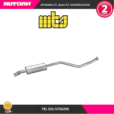 Silenziatore centrale adatto a Citroen Zsara-P306 (MARCA MTS)..