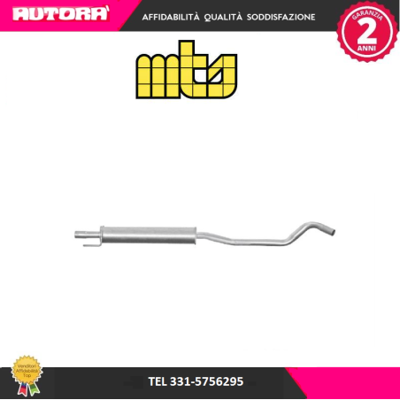 Silenziatore centrale adatto a Opel Corsa C (MARCA-MTS)..