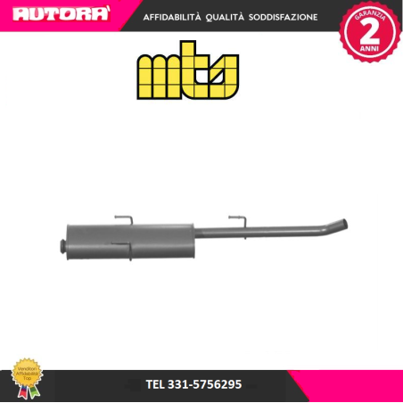 Silenziatore centrale adatto a Fiat Scudo-P806 (MARCA MTS)..