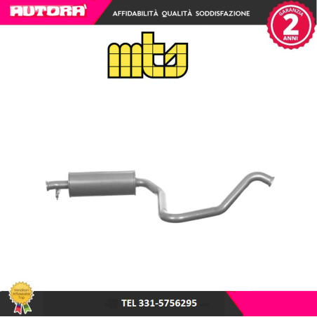 Silenziatore centrale adatto a Saab 9.3-900 II (MARCA MTS)..