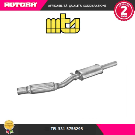 Silenziatore centrale adatto a Fiat Cinquecento 1,1 (MARCA-MTS)..