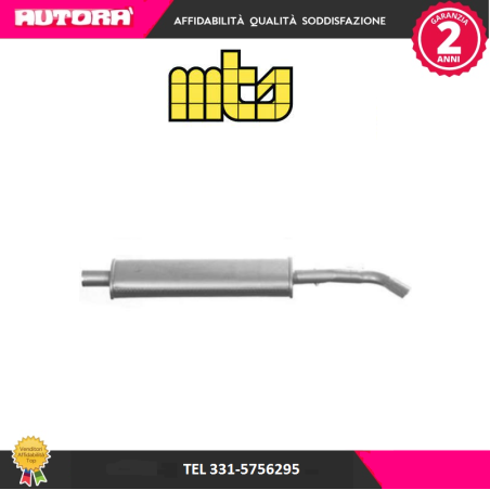 Silenziatore centrale adatto a Fiat Punto I (MARCA MTS)..