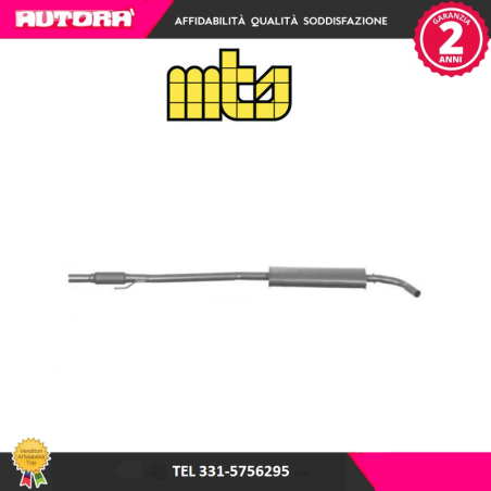 Marmitta centrale scarico c/flessibile adatto a Lancia Y (MARCA-MTS)..
