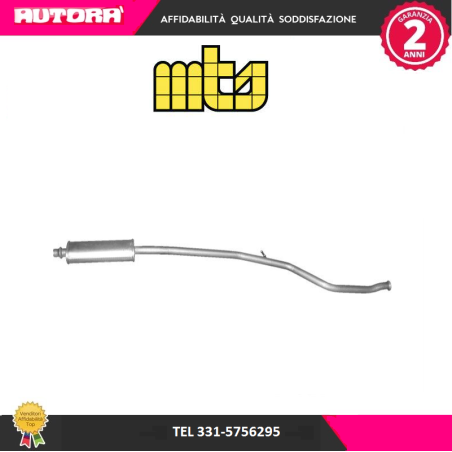 Silenziatore centrale adatto a Peugeot 206 (MARCA MTS)..