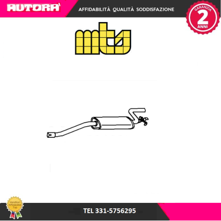 Silenziatore posteriore adatto a Alfa Romeo A33 (MARCA-MTS)..