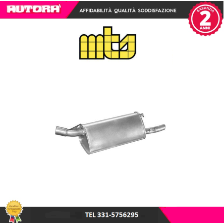 Silenziatore posteriore adatto a Opel Corsa B (MARCA-MTS)..
