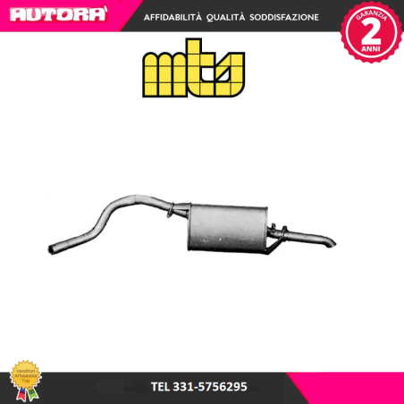 Silenziatore posteriore adatto a Alfa Romeo A75 (MARCA MTS)..