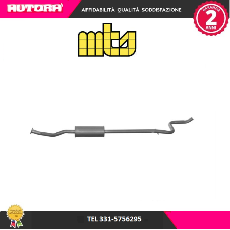 Silenziatore centrale adatto a Citroen C3 I 1.4 (MARCA MTS)..