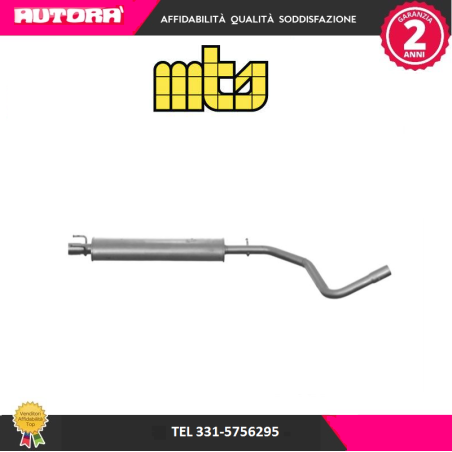Silenziatore centrale adatto a Fiat Stilo (MARCA MTS)..