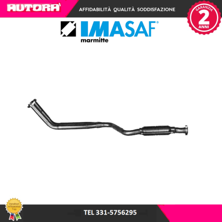 Silenziatore anteriore adatto a Mercedes Benz E (124) (MARCA IMASAF)..