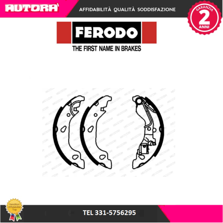 Kit ganasce freno posteriore adatto a Fiat Punto (188) (MARCA FERODO)..