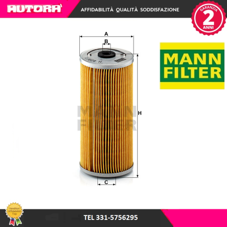 Filtro olio (MARCA-MANN FILTER)..