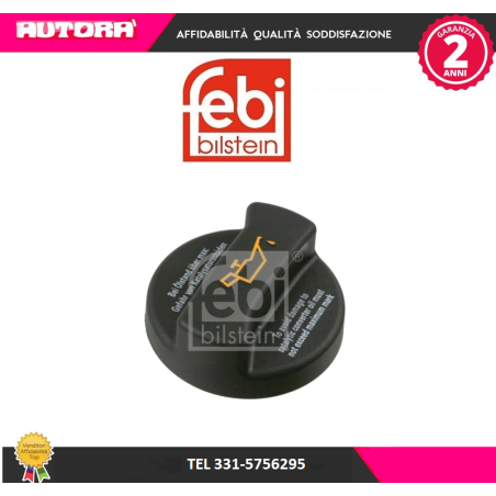 02113 Tappo, Bocchettone introduzione olio motore Audi-Seat-Skoda-Vw (MARCA FEBI)..