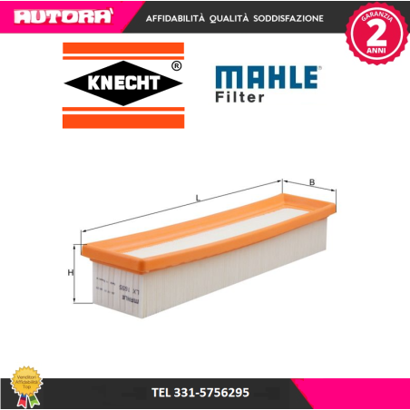 Filtro aria (MARCA MAHLE)..