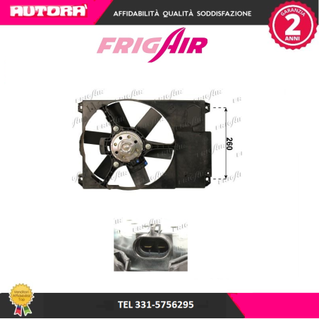 Ventola, Raffreddamento motore (MARCA FRIGAIR)..