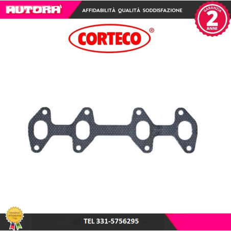 026605H Guarnizione, Collettore gas scarico Panda-Punto-Grande Punto-Fiorino-Ypsilon (MARCA CORTECO)..