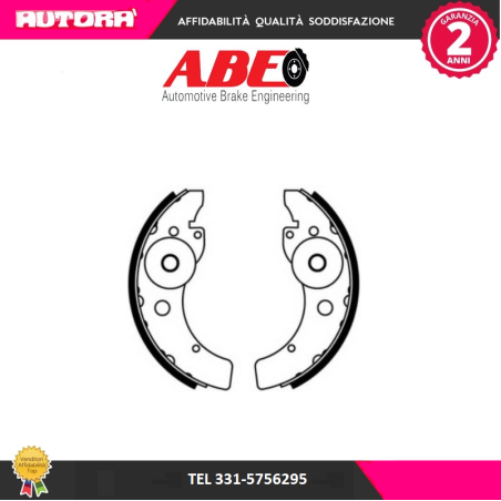 Kit ganasce freno adatto a Aixam-Liger (MARCA-ABE)..