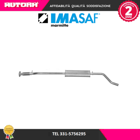 Silenziatore centrale adatto a Fiat Punto (188) 1.2 (MARCA-IMASAF)..