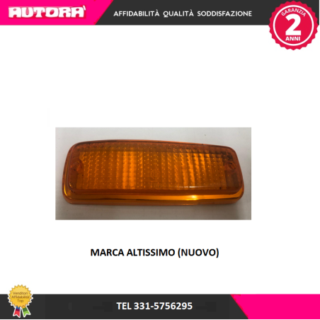 Trasparente fanalino anteriore destro Lancia Fulvia (nuovo)