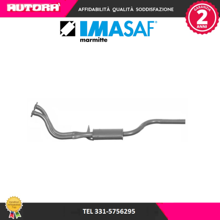 Silenziatore anteriore adatto a Alfa Romeo Giulia-Spider-GT (MARCA-IMASAF)..